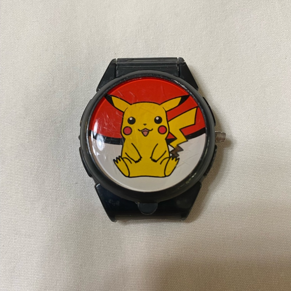 Vintage 1999 Nintendo Pokémon Yellow Pikachu Digital Watch Dial